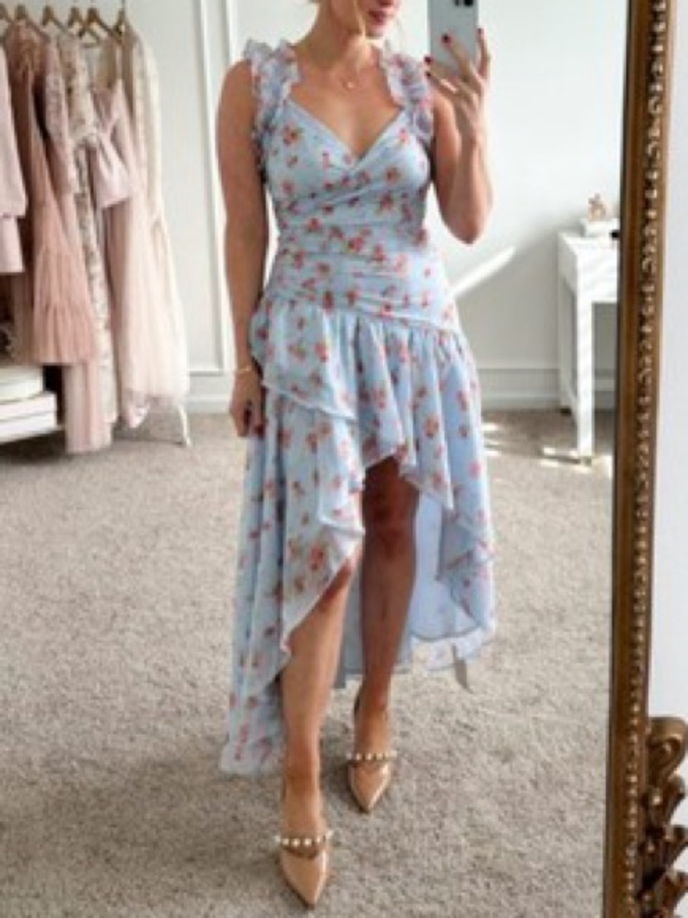 Abercrombie & Fitch Blogger's Favorite Floral High Low Dress Size M